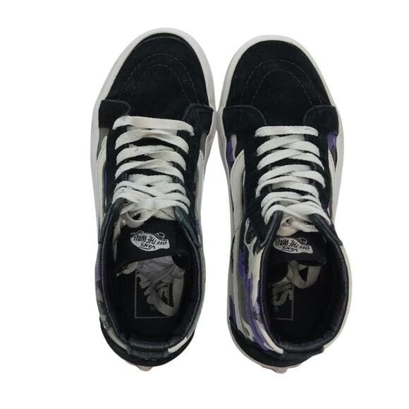 VANS SK8 Mens Pop Camo w/Purple Accents Hi Top Sneakers - Size: 5 main image 4